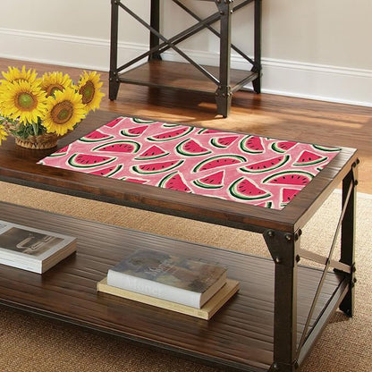 Summer Watermelon Table Runner, Seasonal Indoor Outdoor Home Decor Party Supply - Image 6