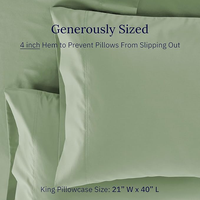 California Design Den Hotel Quality King Pillowcases Set of 2 - Image 4