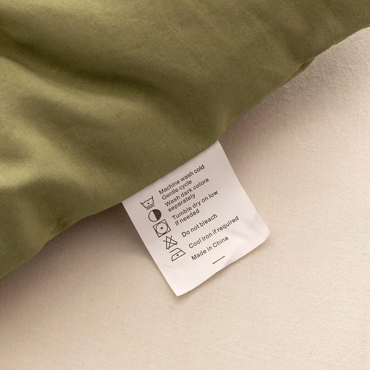 rosgonia queen comforter set olive green, 3pcs bedding, front angle view