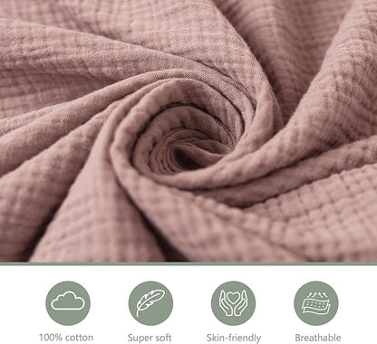 Baby Bassinet Sheets 3 Pack for Boys & Girls, Soft Breathable Muslin Cotton - Image 3