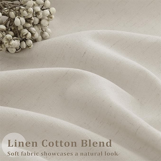 Pinch Pleat 120 Inch Linen Curtains - Image 4