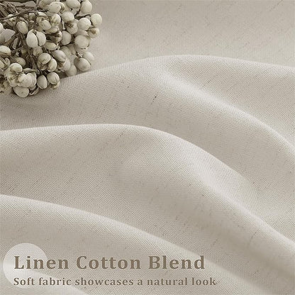 72 x 96 Inch Pinch Pleated Linen Curtains - Image 7