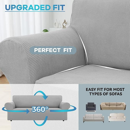 LURKA Stretch Sofa Slipcovers 1 Piece Couch Covers - Image 4