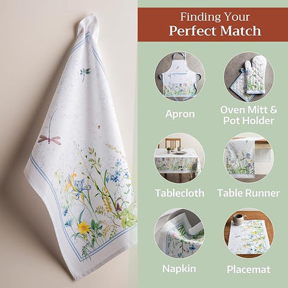 Maison d' Hermine Kitchen Towels Set of 3 100% Cotton 27.50" x 20" Reusable - Image 6