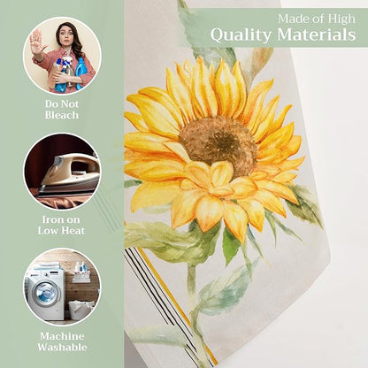 Maison d' Hermine Kitchen Towels Set of 3 100% Cotton 27.50" x 20" Reusable - Image 4