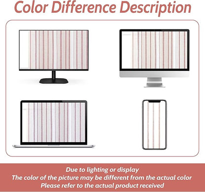 DriftAway Farmhouse Vertical Striped Linen Blend Textured Light Filtering Semi - Image 9
