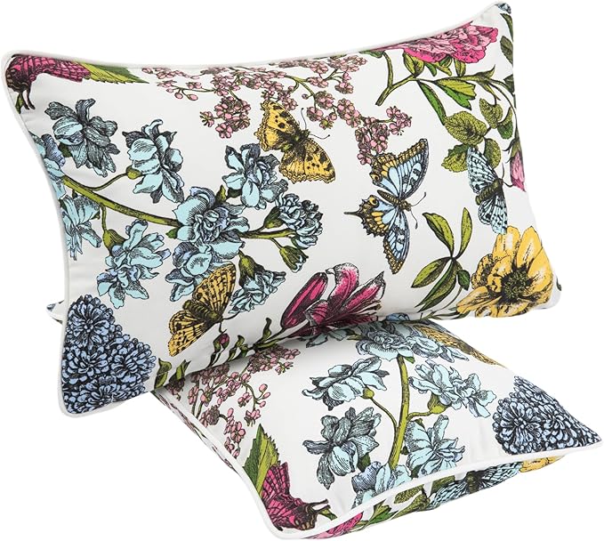 Water Resistant Outdoor Lumbar Pillows by FUNHOME