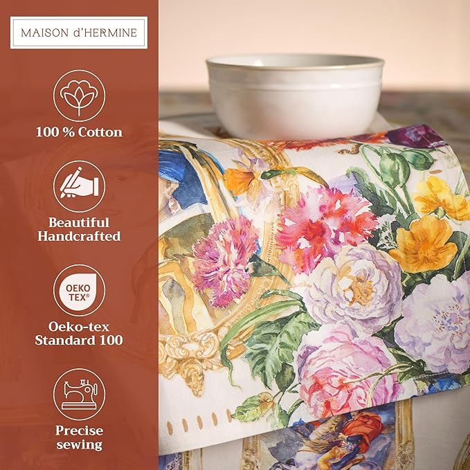Maison d' Hermine Cloth Napkins Set of 4 100% Cotton Everyday Reusable Square - Image 2