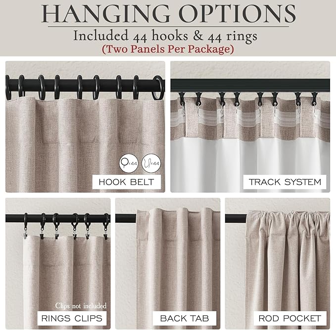 Extra Wide 70 Inch Blackout Curtains 96 Inches Long - Image 4