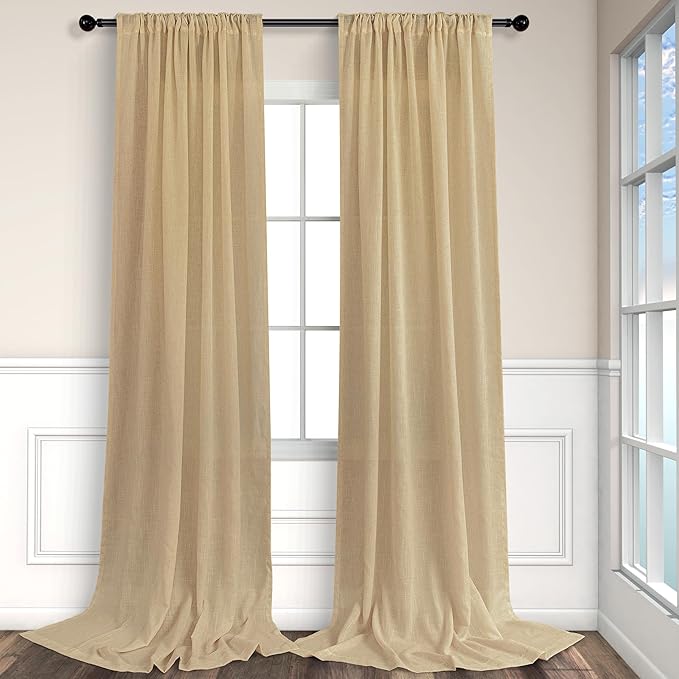 Light Brown Tan Curtains 72 Inch Length - Image 8
