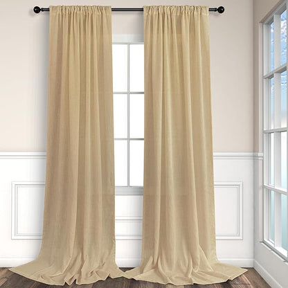 Light Brown Tan Curtains 72 Inch Length - Image 8