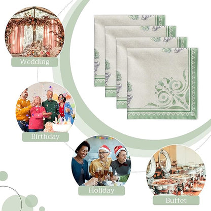 Maison d' Hermine Cloth Napkins Set of 4 100% Cotton Everyday Reusable Square - Image 6