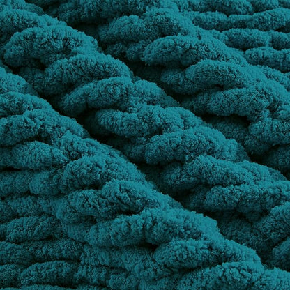 Carriediosa Chunky Knit Throw Blanket 60" X 80" Twin, 100% Hand Made Large - Image 7