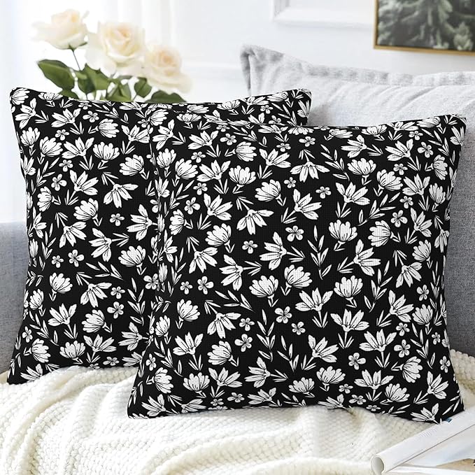 Throw Pillow Cover Case Foggy Forest Pillow Covers 16x16 Inch Set of 2 Soft - Image 4