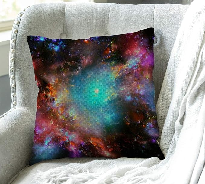 Swono Galaxy Rustic Farmhouse Style Decorative Throw Pillow Cover Cushion Case - Image 3
