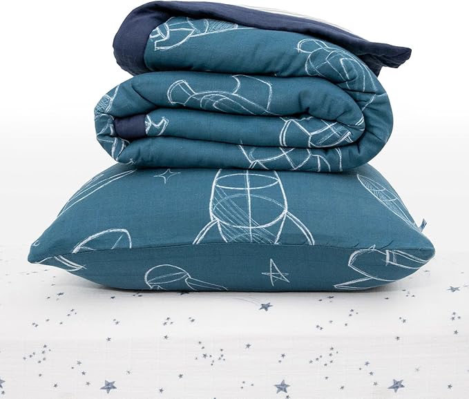 Little Unicorn Toddler Bedding 3-Piece Set | Super Soft & Breathable Muslin - Image 2
