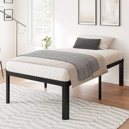hunlostten 18in heavy duty twin bed frame no shown in use