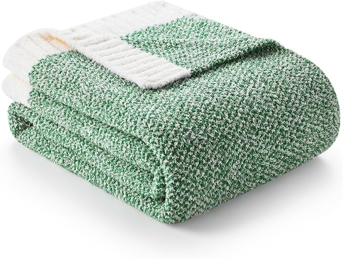 Snuggle Sac Green Throw XL Blanket 50x70, Super Soft Warm Blankets Oversized by SnuggleSac