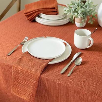 Benson Mills Cameron Textured Fabric Table Cloth, - Image 3