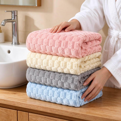 microfiber bath towels, quick dry, super soft, 27.5"x55", front angle view
