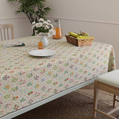 Encasa XO Rectangular 56"x72" Tablecloth | Water-Repellent Polyester Dining - Image 8