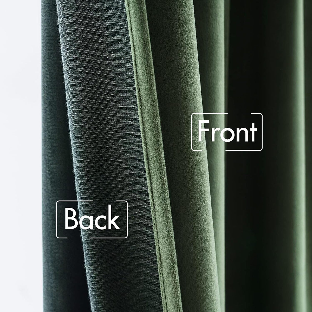 miulee velvet curtains 52x84 inches 2 panels olive, package contents