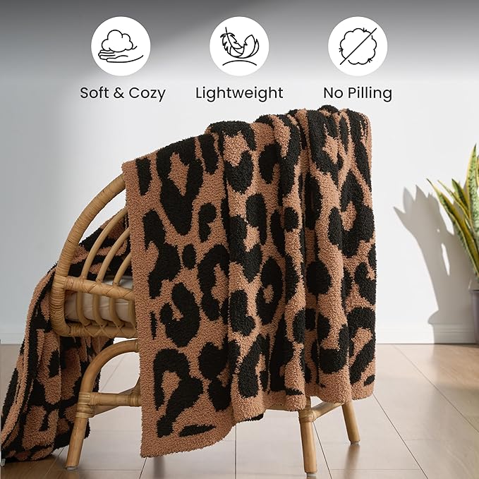 Joiedomi Throw Blanket for Couch Bed Sofa, Knitted Blankets Gifts for Women Mom - Image 8