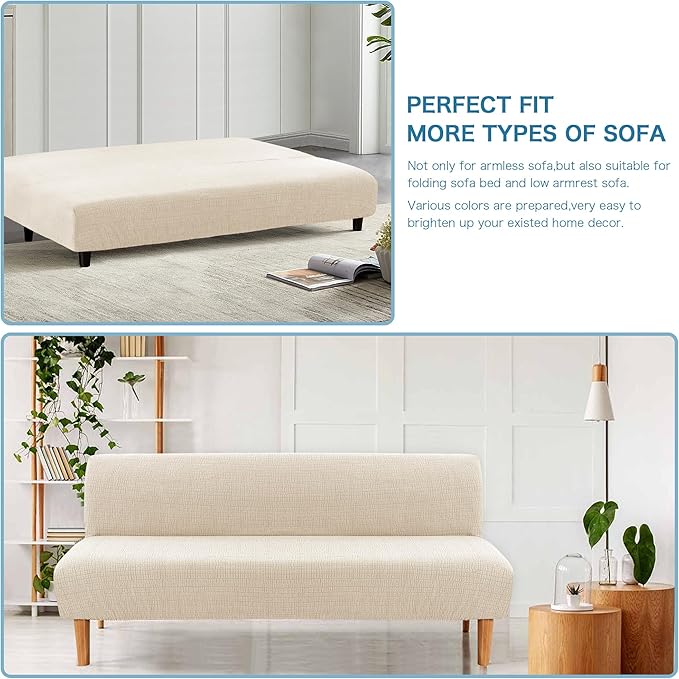 H.VERSAILTEX 100% Waterproof Futon Covers, Leakproof Armless Sofa Covers - Image 5