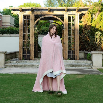 Snuggle Sac Buttery Pink Throw Blanket - Image 7