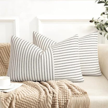 YCOLL Farmhouse Pillow Covers 12x20, Modern Accent Lumbar Throw Pillow Covers by PillowCoversExpert