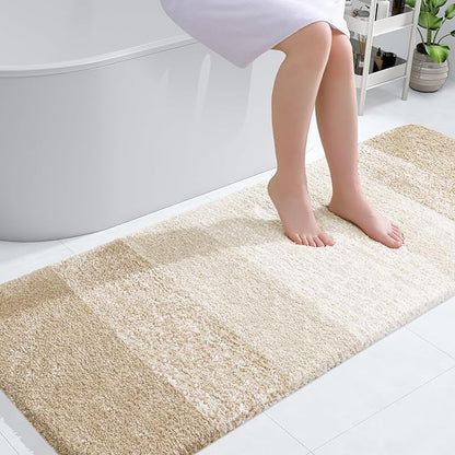 OLANLY Bathroom Runner Rugs 59x24, Extra Soft Absorbent Microfiber Bath Rugs by OLANLY