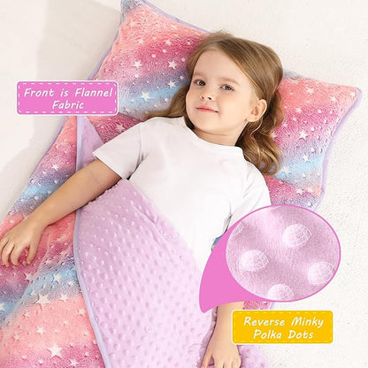 Toddler Nap Mat with Pillow and Blanket, Extra Large Rolled Napping Mats - Image 3