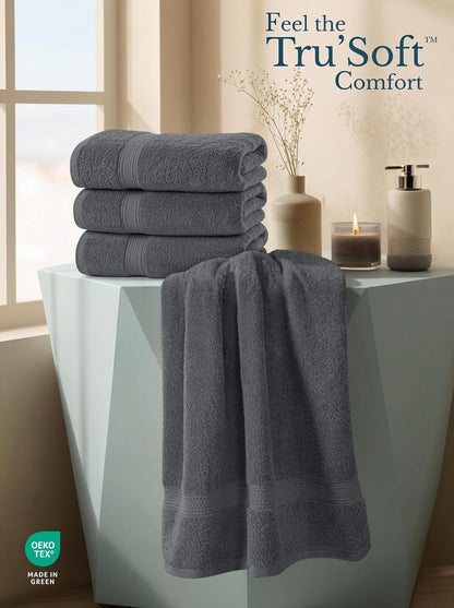 utopia towels 4 pack premium bath towels, 27x54, side view