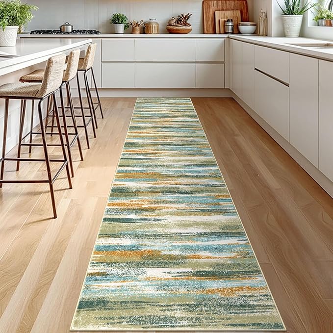 Modern Abstract Runner Rug 2.6x12 - Image 2
