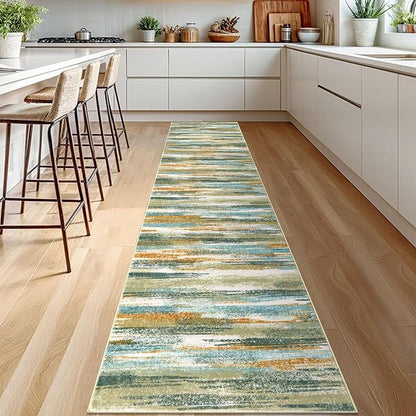 Modern Abstract Runner Rug 2.6x12 - Image 2