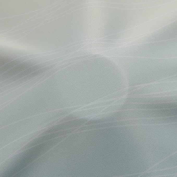 Estelar Textiler Beige and Aqua Ombre Blackout Curtains 45 Inch Length 2 Panels - Image 8