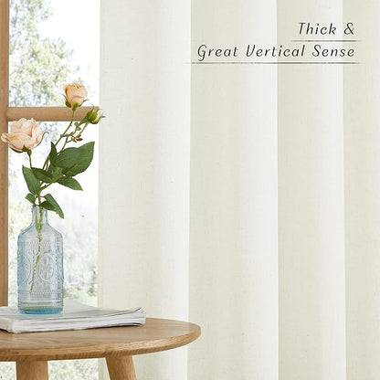 NICETOWN Flax Linen Blend Curtains - Image 6