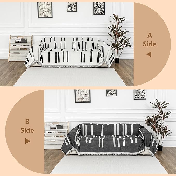 MYSKY HOME Sofa Covers for Sectional Sofa, Couch Cover for Dogs, Couch Covers - Image 3