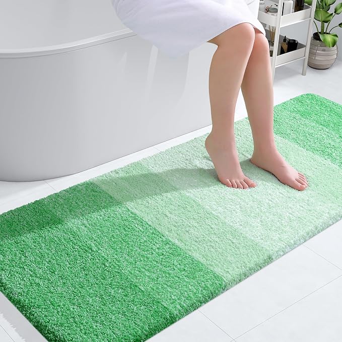 OLANLY Bathroom Runner Rugs 59x24, Extra Soft Absorbent Microfiber Bath Rugs by OLANLY