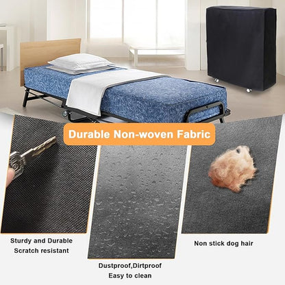 Rollaway Bed Cover 39.5"x15.5"x45.2" Dustproof and Waterproof Folding Bed - Image 3
