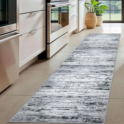 Modern Abstract Hallway Runner Rug - Image 2