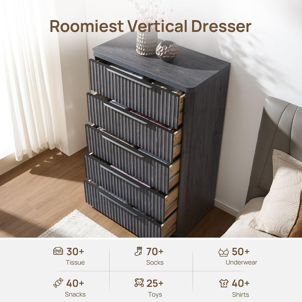 SICOTAS Dresser for Bedroom - 50.7" Tall Dressers & Chests of Drawers