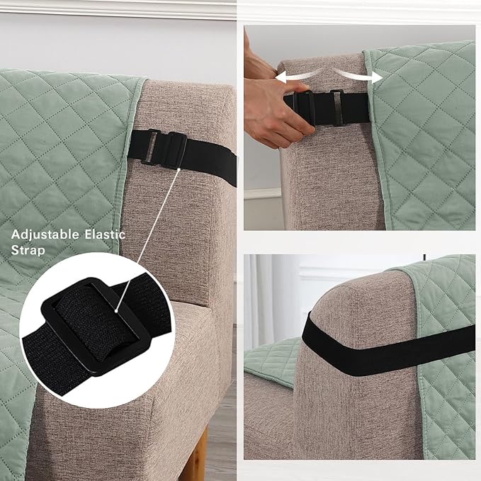 H.VERSAILTEX Reversible Futon Cover Water Repellent Armless Sofa Slipcover - Image 3