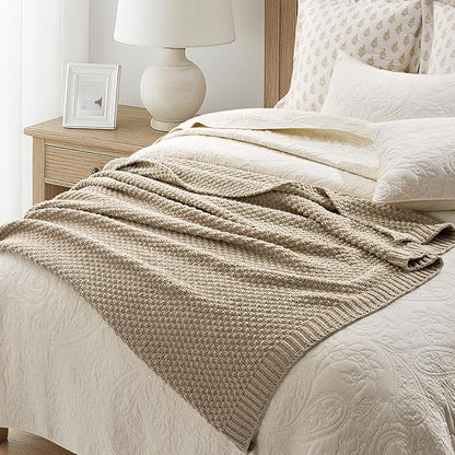 EVERGRACEHOME Chunky Chenille Knit Throw Blanket - Image 2