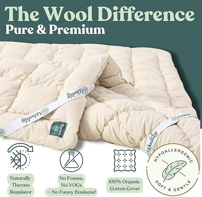 Organic Merino Wool Mattress Topper - Image 2