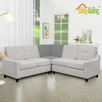 Easy-Going Stretch Sectional Corner Sofa Slipcover 1-Piece Couch Sofa Cover - Image 3