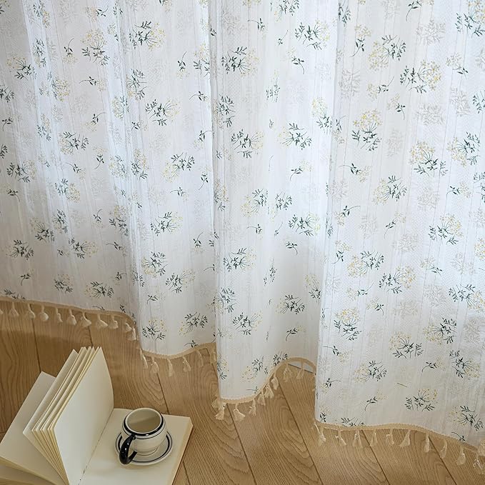 ENJOYBRIDAL Floral 84 Inch Curtains - Image 5