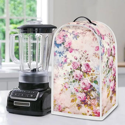 Talayituse Watercolor Rose Flower Print Blender Dust Cover, Fingerprint - Image 5
