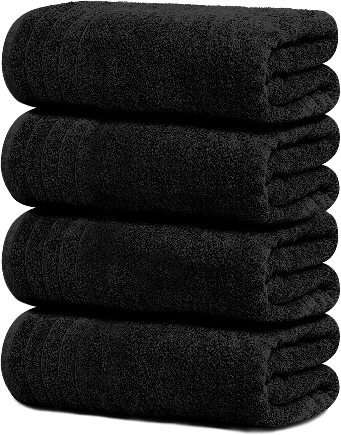 tens towels 4 piece extra large bath towels shown in use