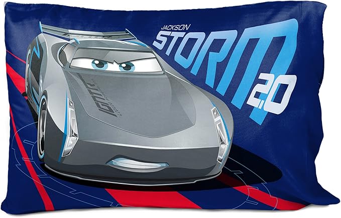 Jay Franco Disney Pixar Cars Lightning Speed 1 Single Reversible Pillowcase - Image 2
